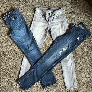Lot of 3 - Express Jeans all size 6r.